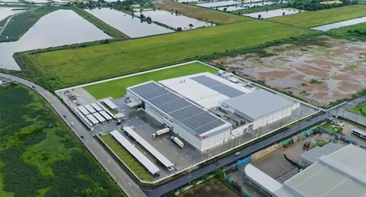 [Photo] Solar power generation facilities (Thai Delmar Co., Ltd.)